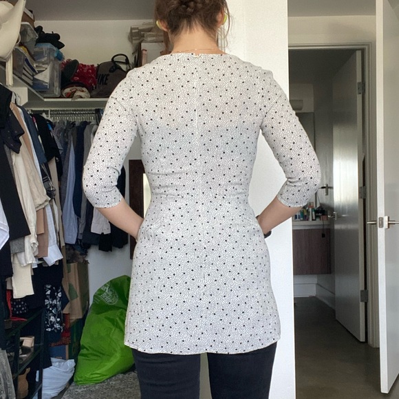 DONATED - Patterned shirt dress with pockets - Picture 7 of 11